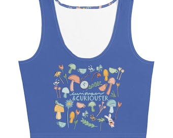 Alice in Wonderland Crop Top: Curiouser and Curiouser Garden Design