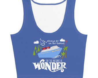 Disney Wonder Cruise Crop Top Disney Family Cruise Vacation Crop Top