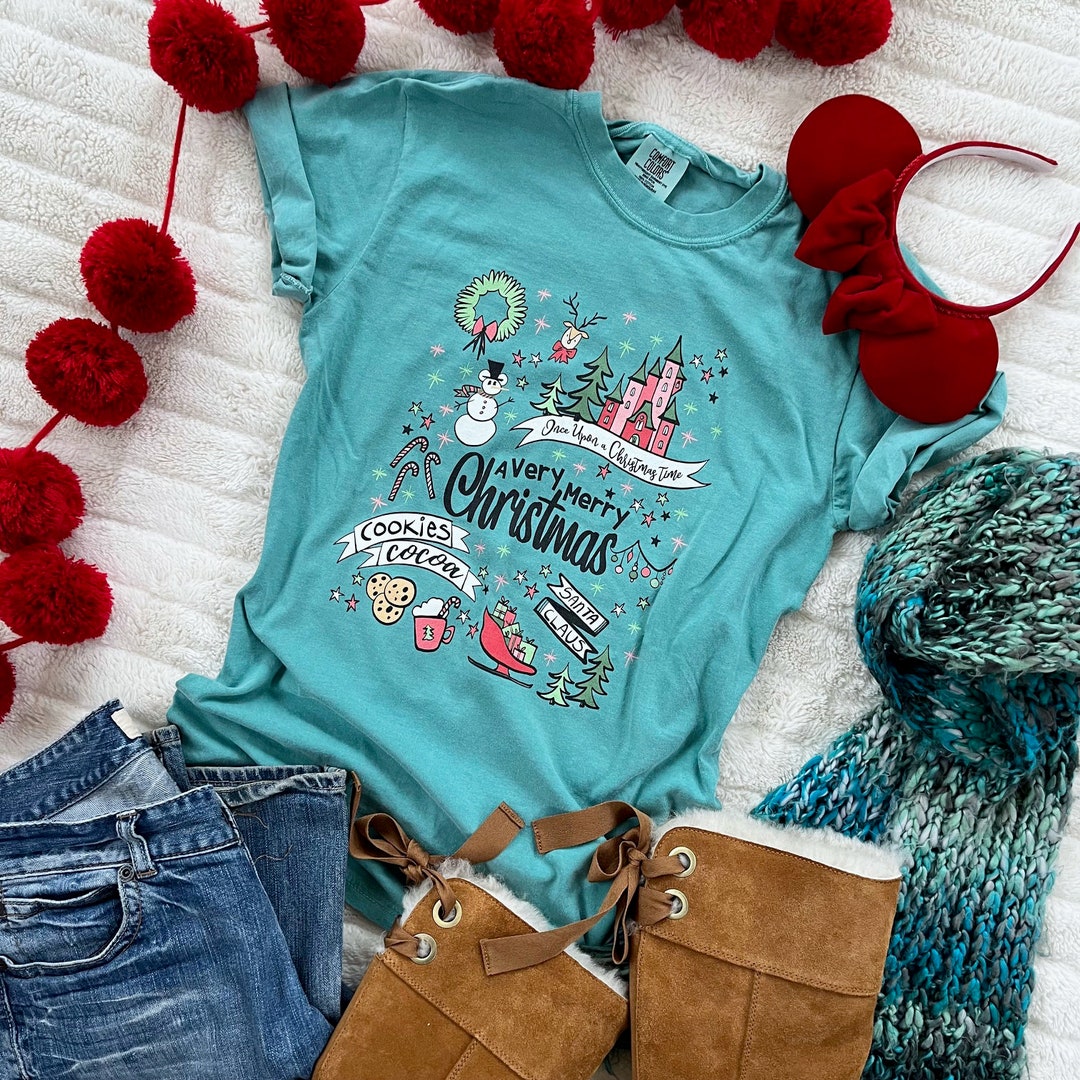 Disney Christmas Party Shirt COMFORT COLORS Disney Shirt Very Etsy UK