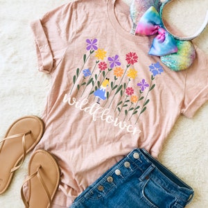 Disney Alice in Wonderland T-Shirt Disney Shirt Wildflower Alice Garden Wildflower T-Shirt