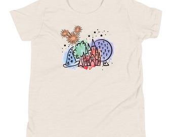 Camiseta familiar personalizada de Disney World para niños Camiseta de acuarela de Disney WDW Disney para niños
