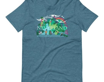 Peter Pan T-shirt Neverland Disney Mermaids Disney Shirt Disney Peter Pan  Disney T-shirt - Etsy