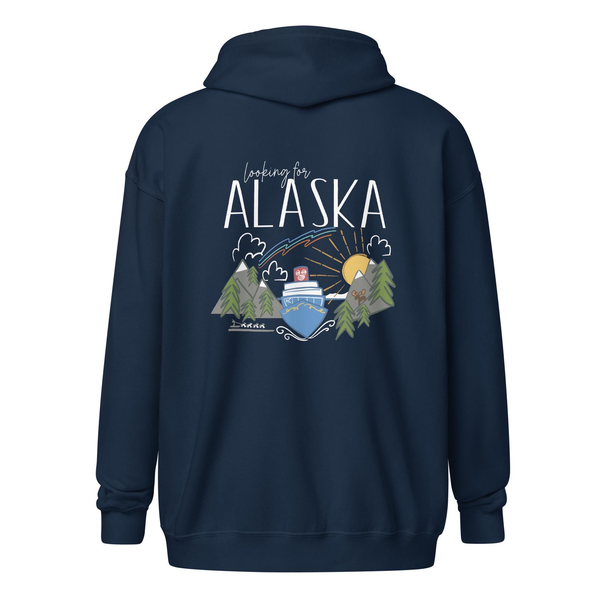 ディズニークルーズライン　アラスカ　パーカー Disney Cruise Alaska EMBROIDERED Hoodie Cruise Jacket With Moose