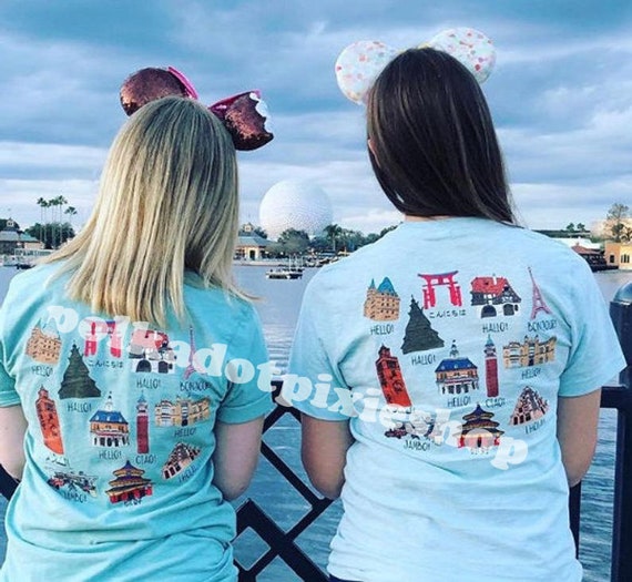 エプコット ワールドショーケース Tシャツ ディズニーシャツ エプコット ワールドショーケース Tシャツ ディズニーシャツ