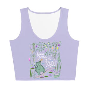 Bayou Adventure Purple Crop Disney Shirt Goin Down the Bayou Ride Crop Top