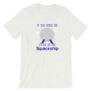 Spaceship Earth Disney T-Shirt Disney World Epcot Unisex T-Shirt Ash Gray