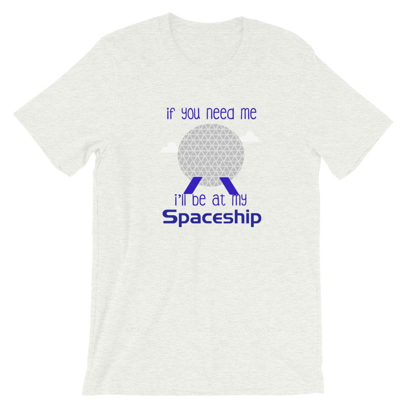 Spaceship Earth Disney T-Shirt Disney World Epcot Unisex T-Shirt Ash Gray