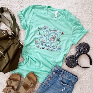 Disney 30th Birthday T-Shirt Disney Anniversary Shirt 30 Years of Magic Milestone Birthday Disney Parks Cruise T-Shirt