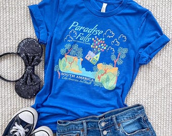Disney Pixar UP! Paradise Falls T-Shirt - National Park Travel Tee