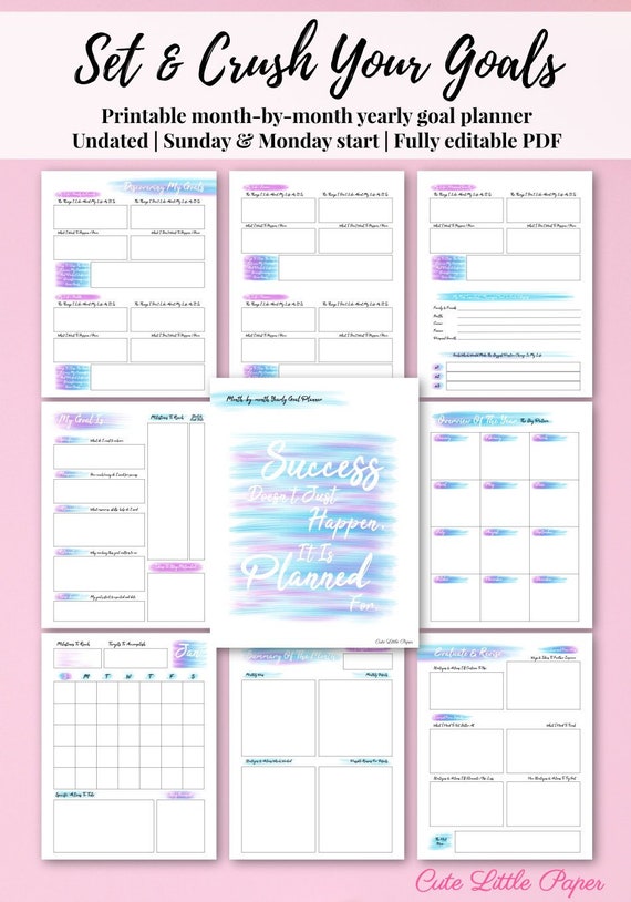 Goals Template Master Template