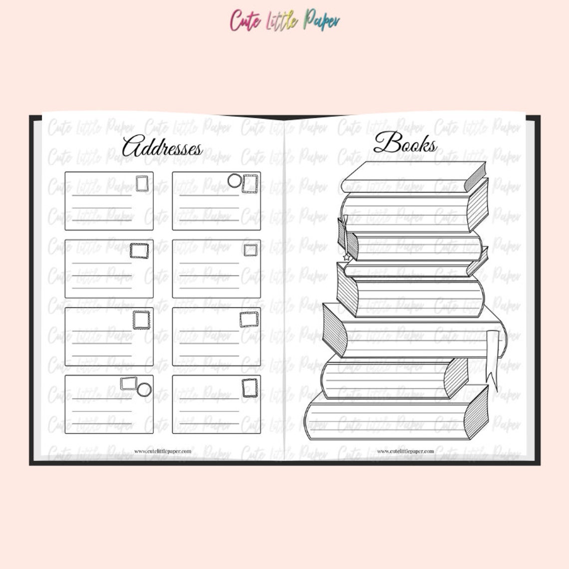 Bullet Journal Pages. Printable Bullet Journal Spreads - Etsy