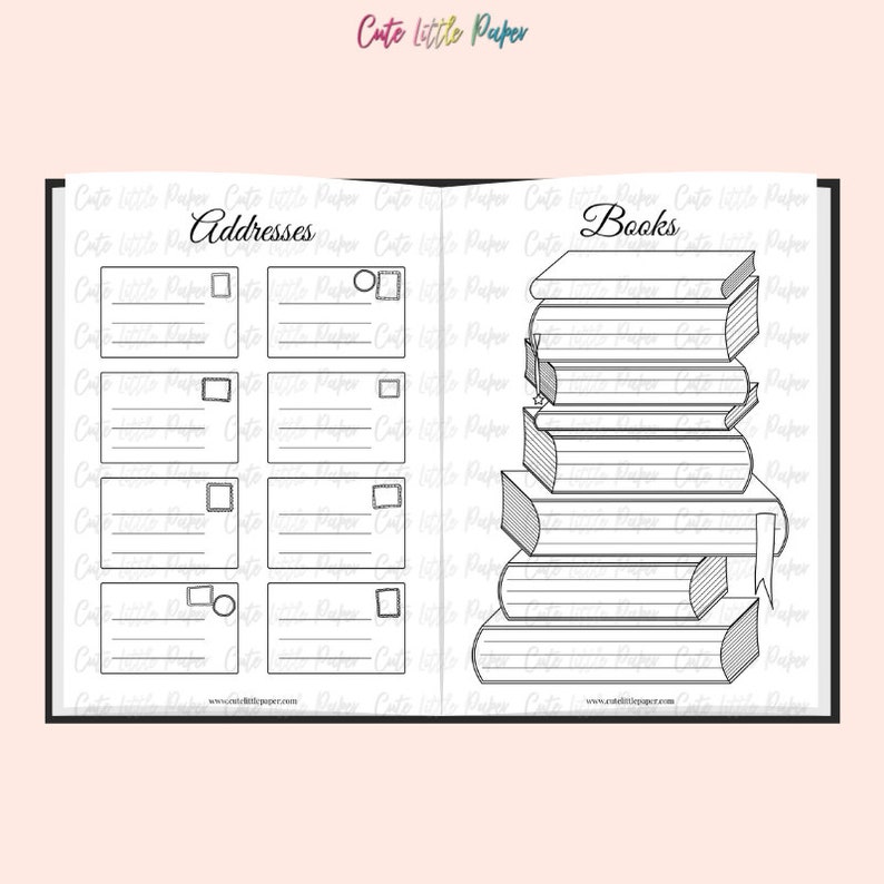 Bullet Journal Pages. Printable Bullet Journal Spreads Playlist, Movie ...
