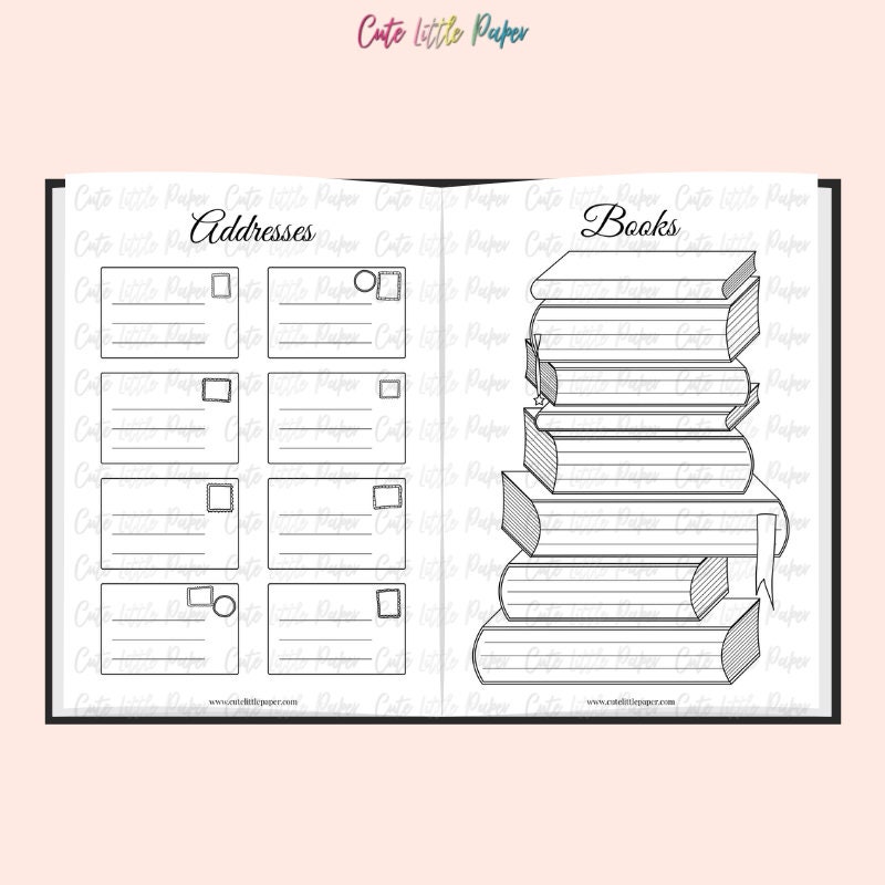 Bullet Journal Pages. Printable Bullet Journal Spreads Playlist, Movie