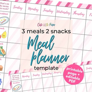 Printable Weekly Meal Planner