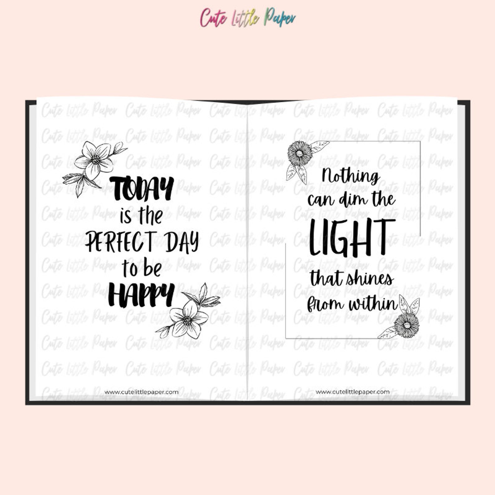 Printable Motivational Quotes Set. Inspirational Quotes Positive ...
