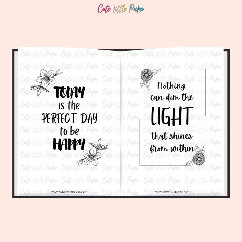 Printable Motivational Quotes Set. Inspirational Quotes Positive ...