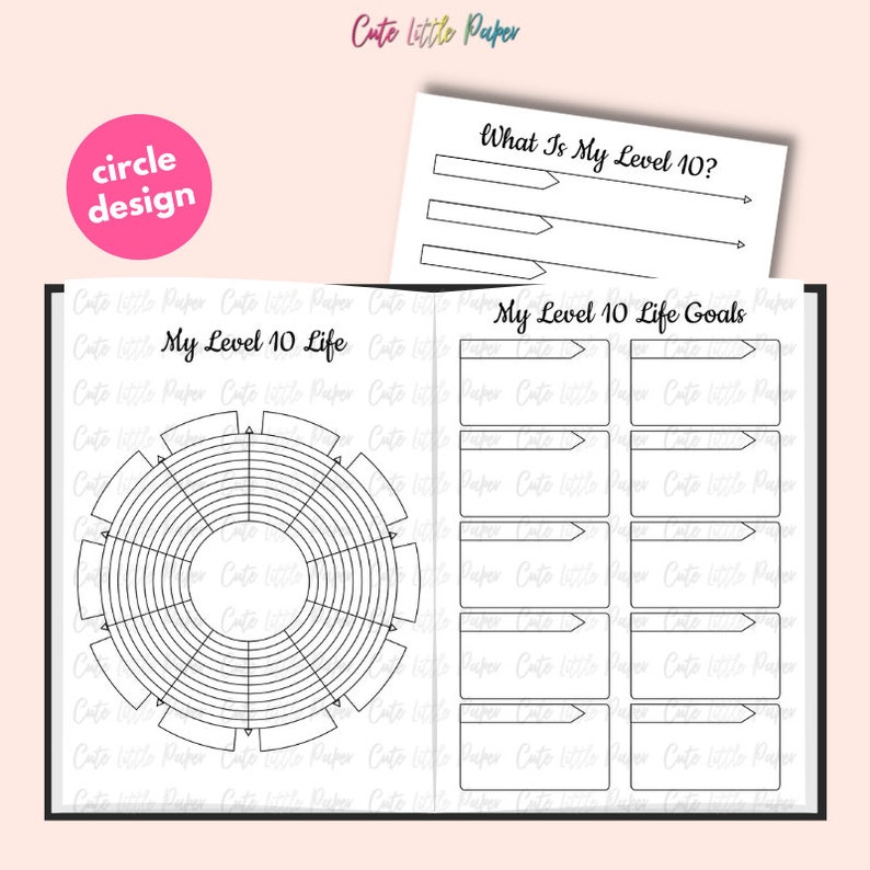 Level 10 Life Printable Bullet Journal Template Set image 2