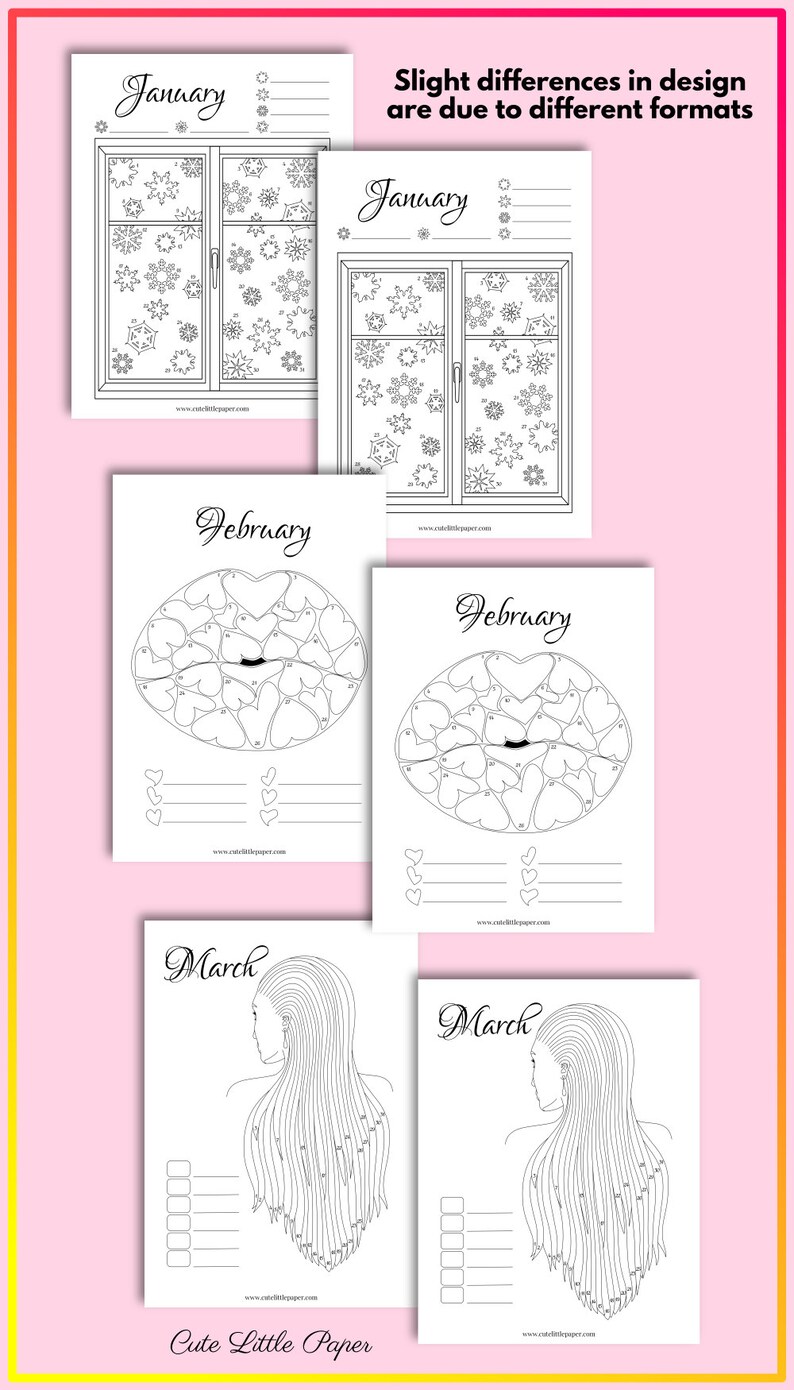 Bullet Journal Trackers Bundle Printable BuJo Inserts Set | Etsy