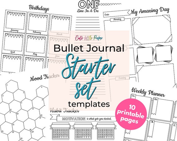 Bullet Journal Starter Kit (with Free Printable) BUJO