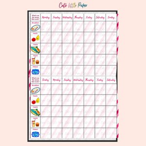 Printable Weekly Meal Planner image 2