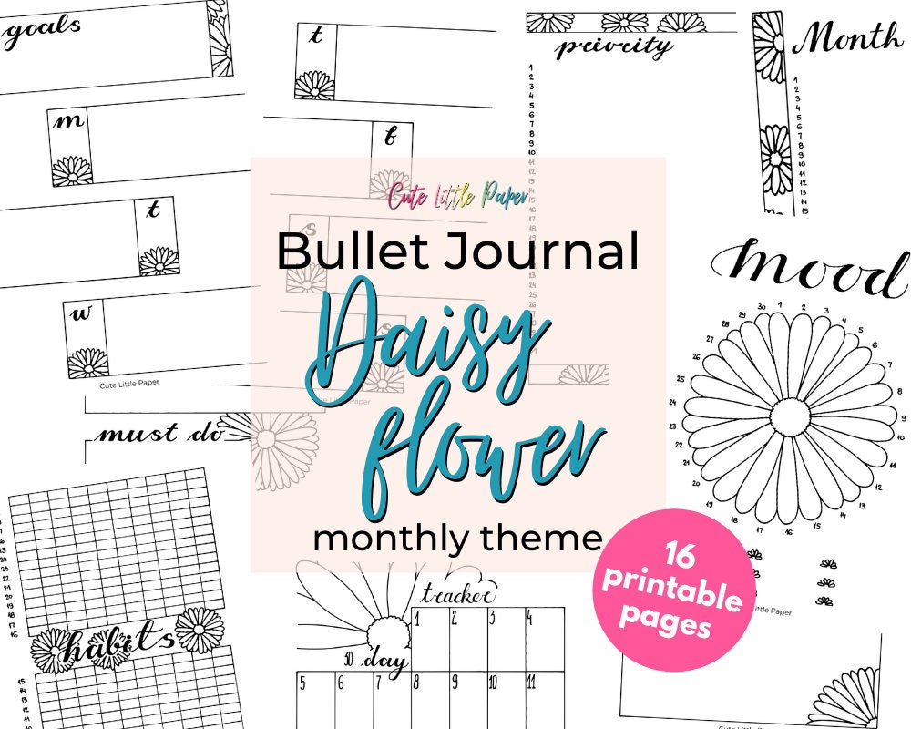 Bullet Journal Starter Set Bullet Journal Pages Printable