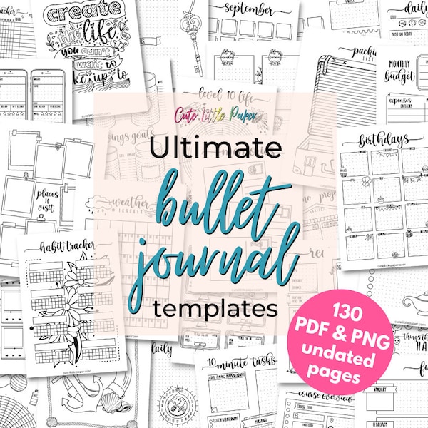 Printable Journal 130 Pages - Etsy