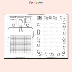 Bullet Journal Polaroid Theme Monthly Set. Printable Bullet Journal ...