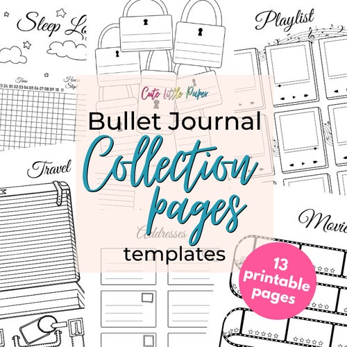 Wish List Bullet Journal Printable Pages - Etsy