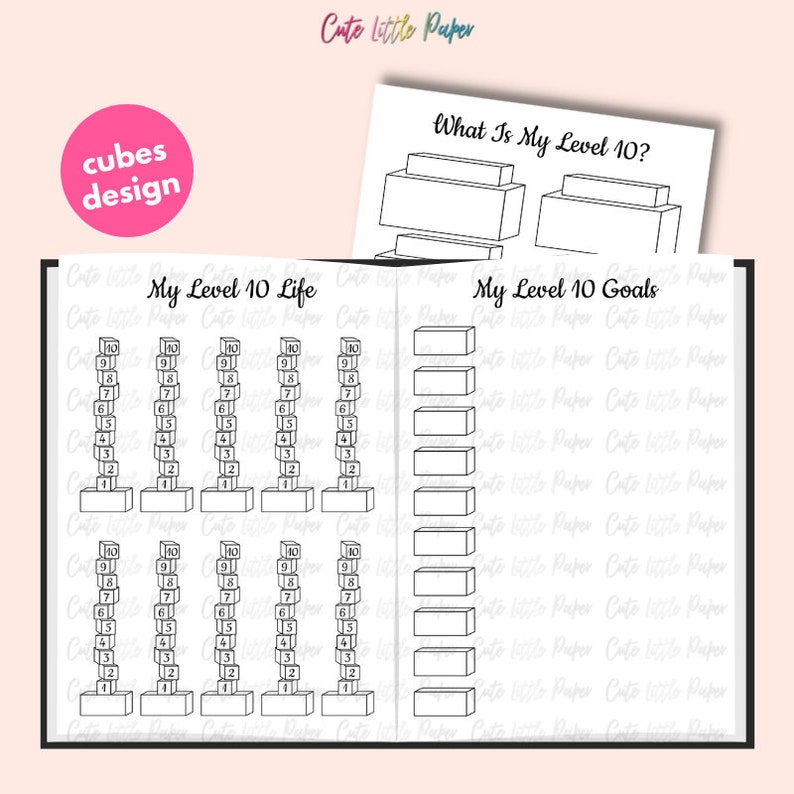 Level 10 Life Printable Bullet Journal Template Set image 5