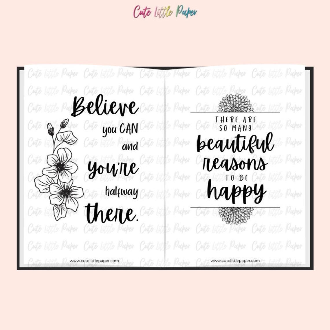 Printable Motivational Quotes Set. Inspirational Quotes Positive ...