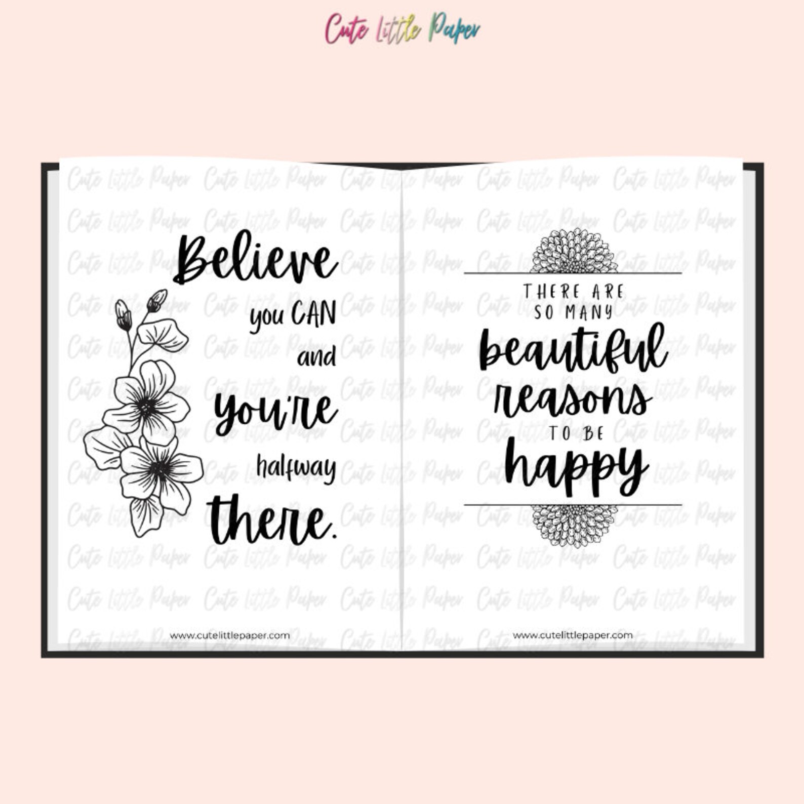 Printable Motivational Quotes Set. Inspirational Quotes Positive ...