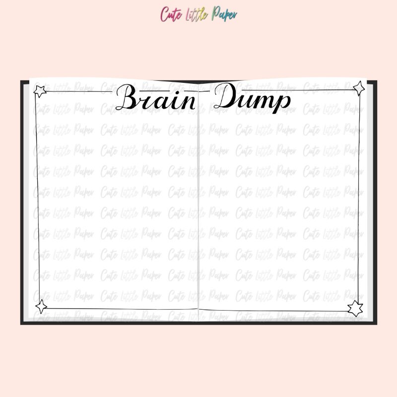 Bujo Monthly Spread Pages. Printable Bullet Journal Templates. January ...