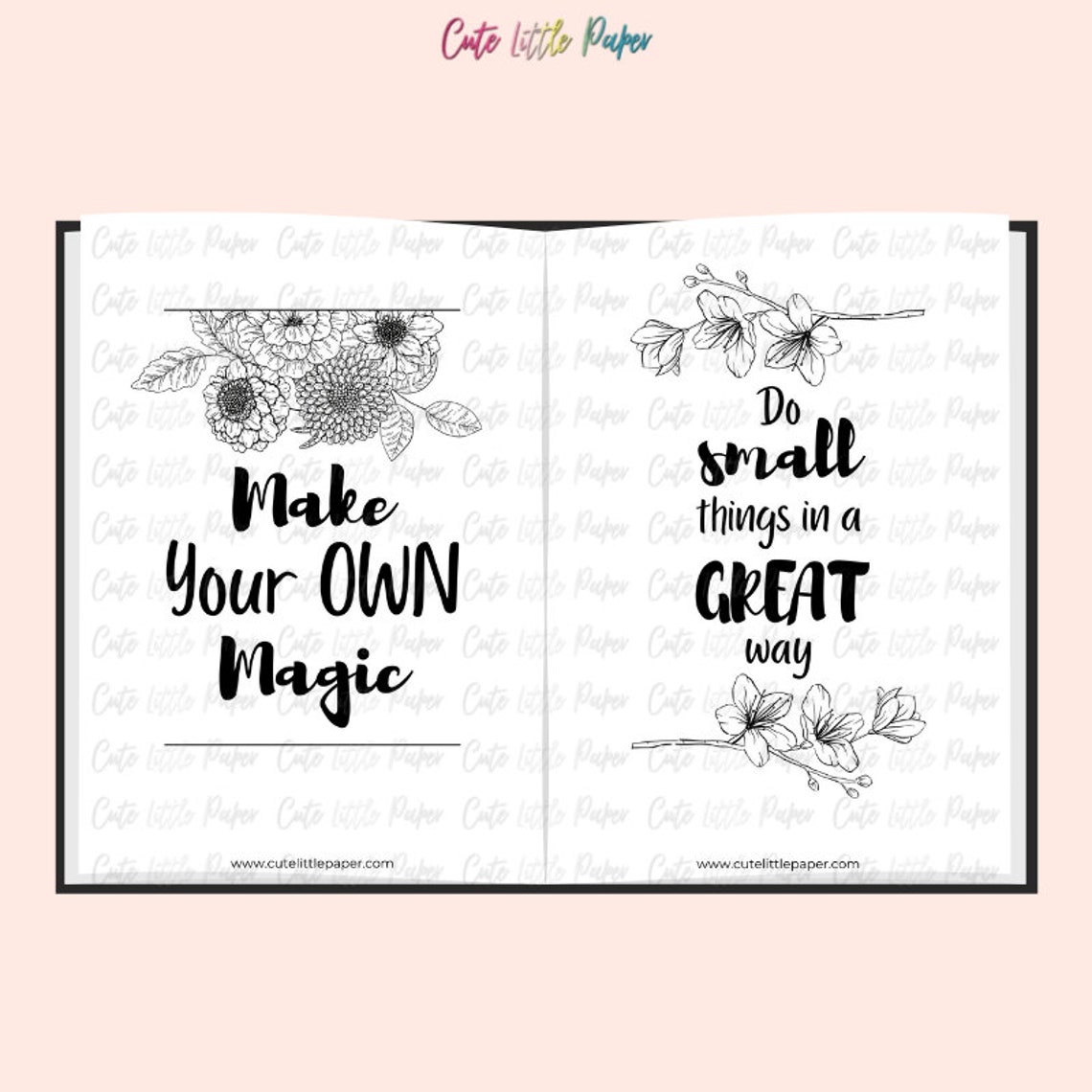 Printable Motivational Quotes Set. Inspirational Quotes Positive ...