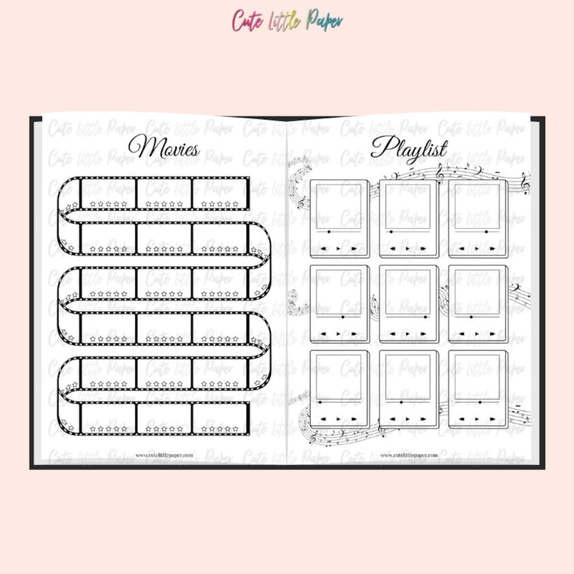 Bullet Journal Pages. Printable Bullet Journal Spreads - Etsy
