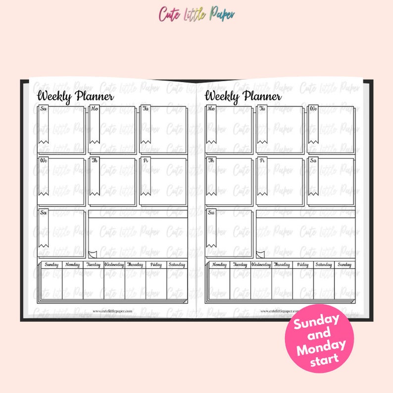 Bullet Journal Starter Set bullet journal pages printable templates image 4