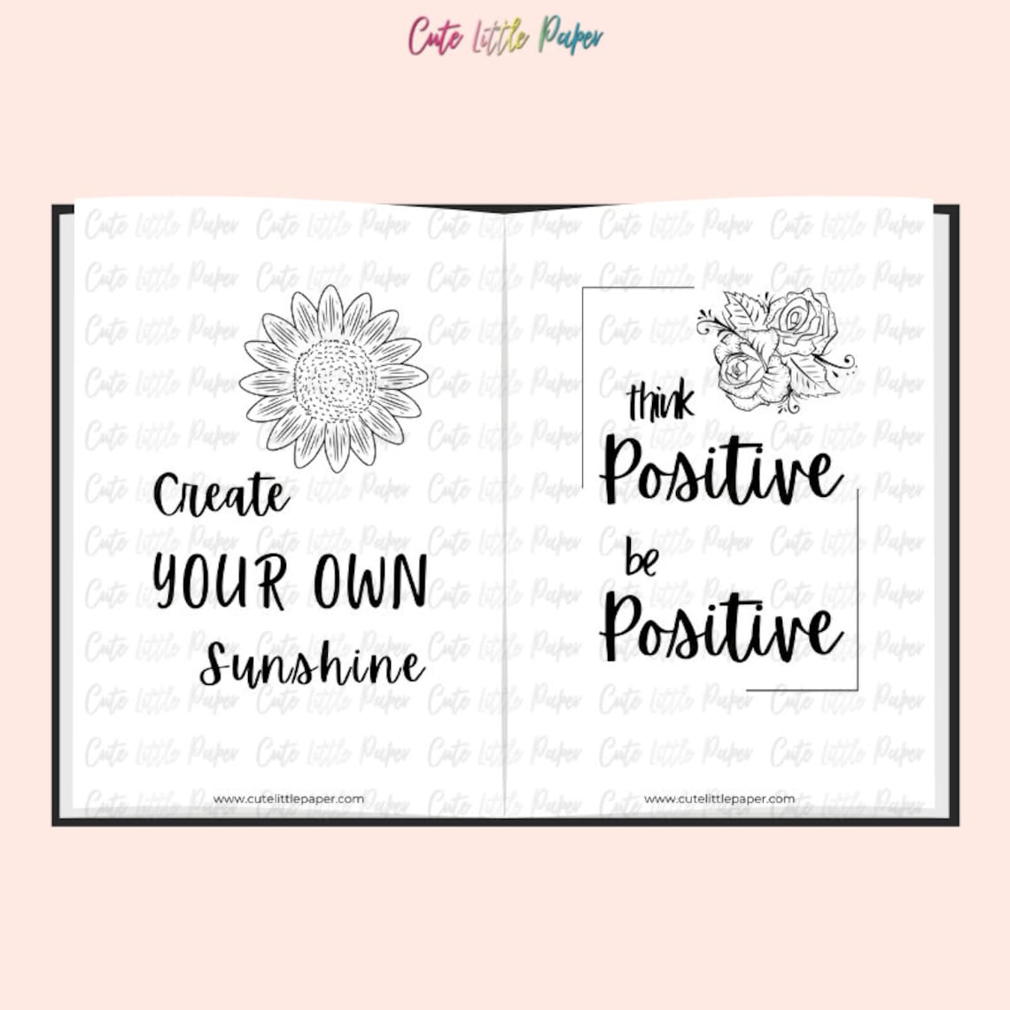Printable Motivational Quotes Set. Inspirational Quotes Positive