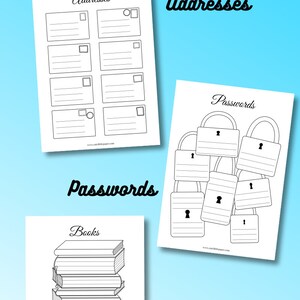 Bullet Journal Pages. Printable Bullet Journal Spreads | Etsy