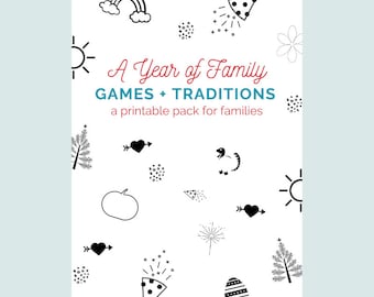 PRINTABLE Family Games, Family Night, Family Activity, Printable Games for Kids, Seasonal Games, Family Fun