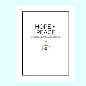 PRINTABLE Hope & Peace Adventskerzen-Anleitung, Adventskerzen für Familien