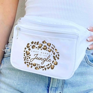 Last Rumble In The Jungle Fanny Packs | Zippered Belt Bags | Adjustable Waistband | Bridesmaid Bags | Bridesmaid, Bridal Shower Gifts, Favor