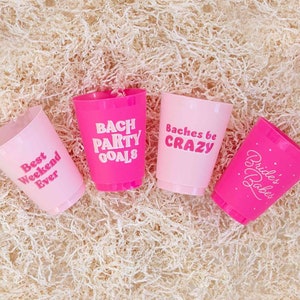Bachelorette Party Cups with Fun Phrases, Designs | 12 Pack