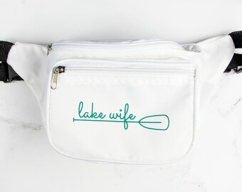 Lake Life Bachelorette Party Fanny Packs | Boat, Pool Belt Bags with Zipper Pocket | Bridesmaids Bum Bags Bridal Party Gifts Favors Decor