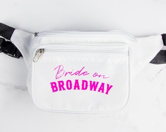 Bride Fanny Pack | Nashville Bachelorette Party Bridesmaids Belt Bags, 3 Zipper Pockets Adjustable Strap | Cowgirl Bridal Party Gifts Favors