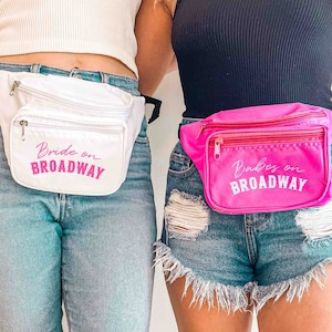 Nashville Bachelorette Fanny Packs - 12 Pack | Bridesmaids Bags, 3 Zipper Pockets Adjustable Strap | Cowgirl Bridal Party Gifts Favors Decor