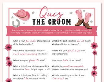 Nashville Bachelorette Party Game Groom Quiz Printable Pdf Etsy Singapore Nashville Bachelorette Party Game Groom Quiz Printable Pdf Etsy Singapore