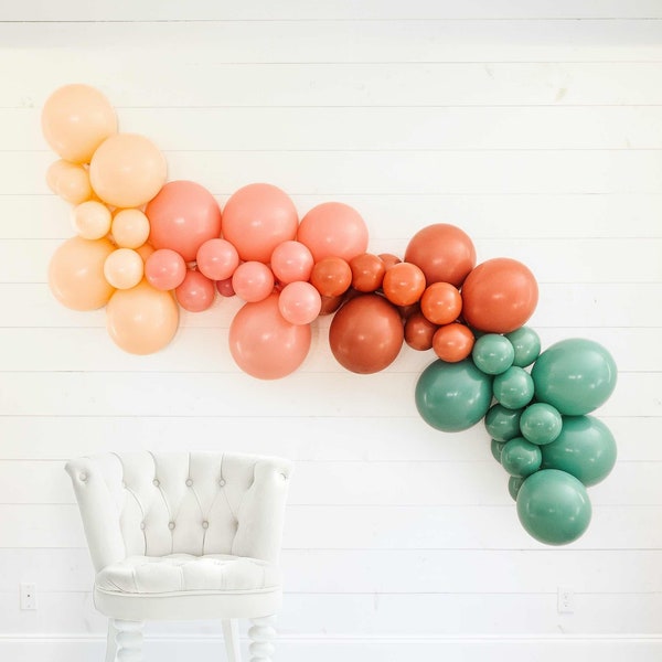 Camp Bachelorette DIY Balloon Garland Kit, 8 Ft Arch | Rustic, Boho Bridal Shower Party Decorations, Photo Backdrops, Favors, Gifts, Decor