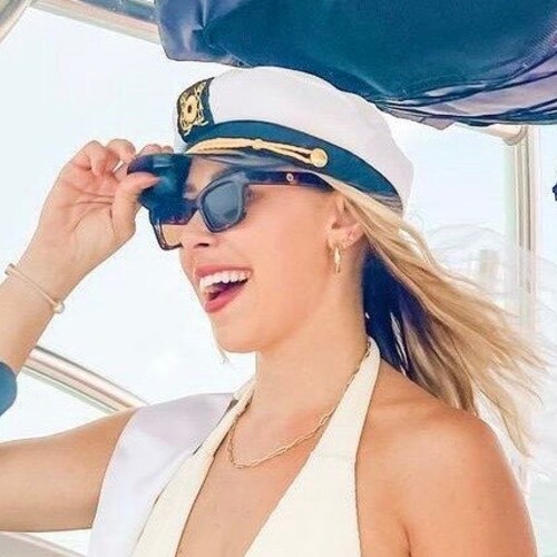 Veil Nautical Captain's Hat Bride's 