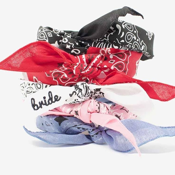 I Do Crew Bandanas | Bachelorette Party Bandanas | Team Bride Country-Western Decorations | Bridal Party Gifts | Coronavirus Face Mask