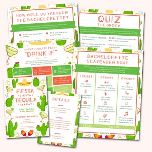 Final Fiesta Bachelorette Party Invitation Template Editable Instant ...