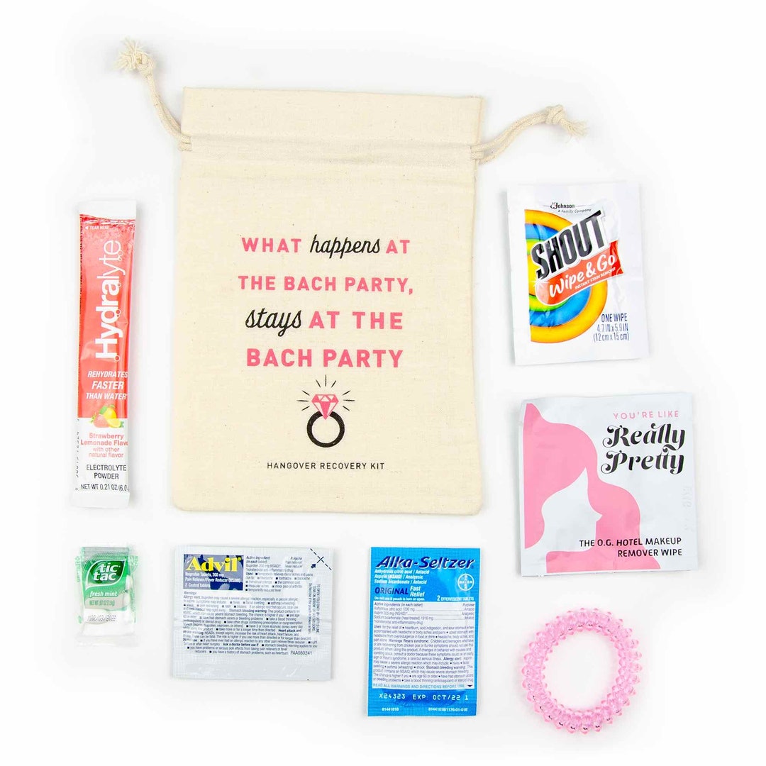Bachelorette Hangover Survival Kit With Supplies or Empty Bachelorette ...